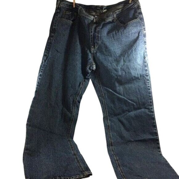Mon 112/44 Mens Jeans Bootcut RN 98018 5 Pocket Med Wash Size 44/33 - Picture 1 of 6